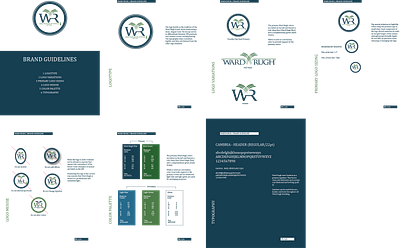 Ward Rugh Brand Guide brand guide branding font vector