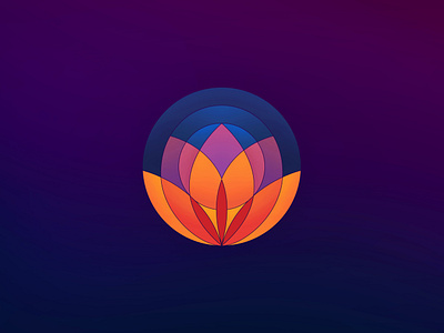 Yoga & Tarot Card Business Branding branding circle circles concentric fire flame flower gradient logo lotus movement radient tarot tarot card yoga