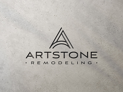 Artstone Remodeling Logo Design a a lettermark a logo letter a lettermark logo design remodeling remodeling logo stone stone logo