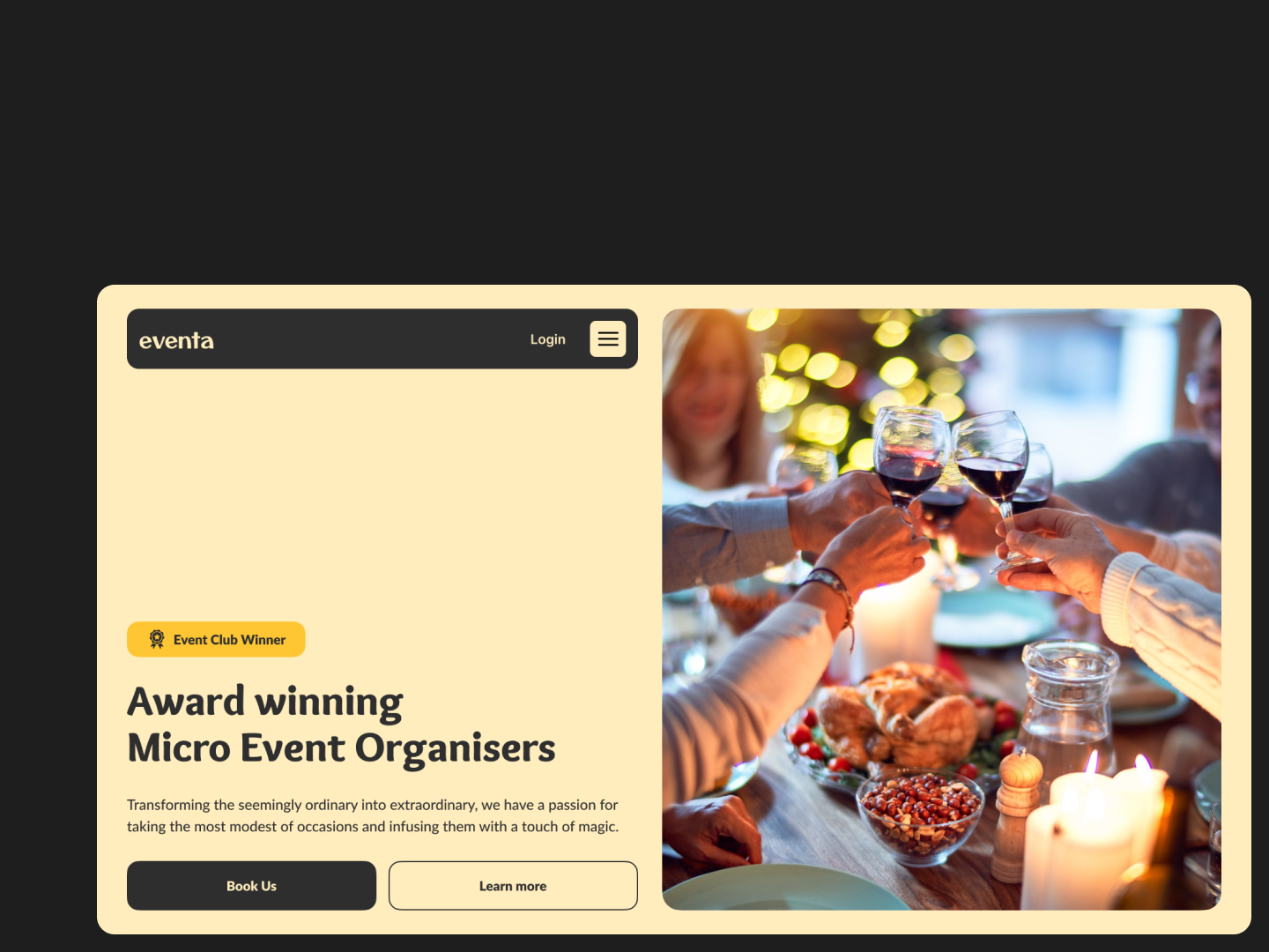 Eventa Web Design 3d animation branding design elementor figma graphic design illustration logo motion graphics typography ui vector