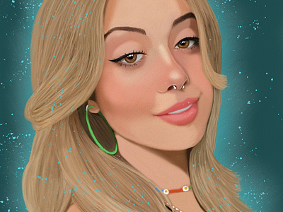 Ananda Portrait Art by Oz Galeano ananda art arte arte ozgaleano color design dibujo digital art drawing fanart illustration mexico model ozgaleano painting portrait retrato ui