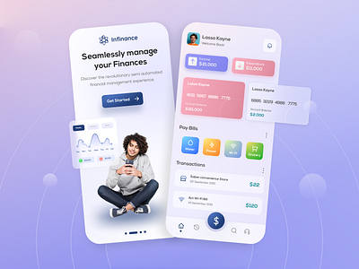 Finance App app design design expense management finance ui ux
