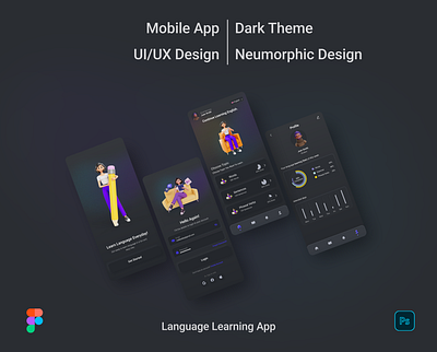 Language Learning App UI UX Design 3d app design dribbble shot graphic design mobile app motion graphics prototyping responsive design typography ui design ux design visual design web design