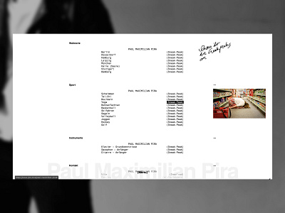 Paul Maximilian Pira – Portfolio Website about actor branding clean design director film gallery graphic design identity portfolio studiofreiberger theater typography ui ux website writer