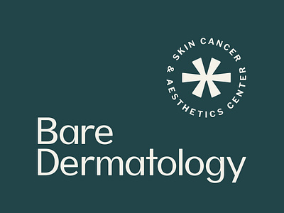 Bare Dermatology — concept asterisk bare brand identity brand mark branding clinic dermatology healthcare icon identity mark logo medical skin skintones spark symbol