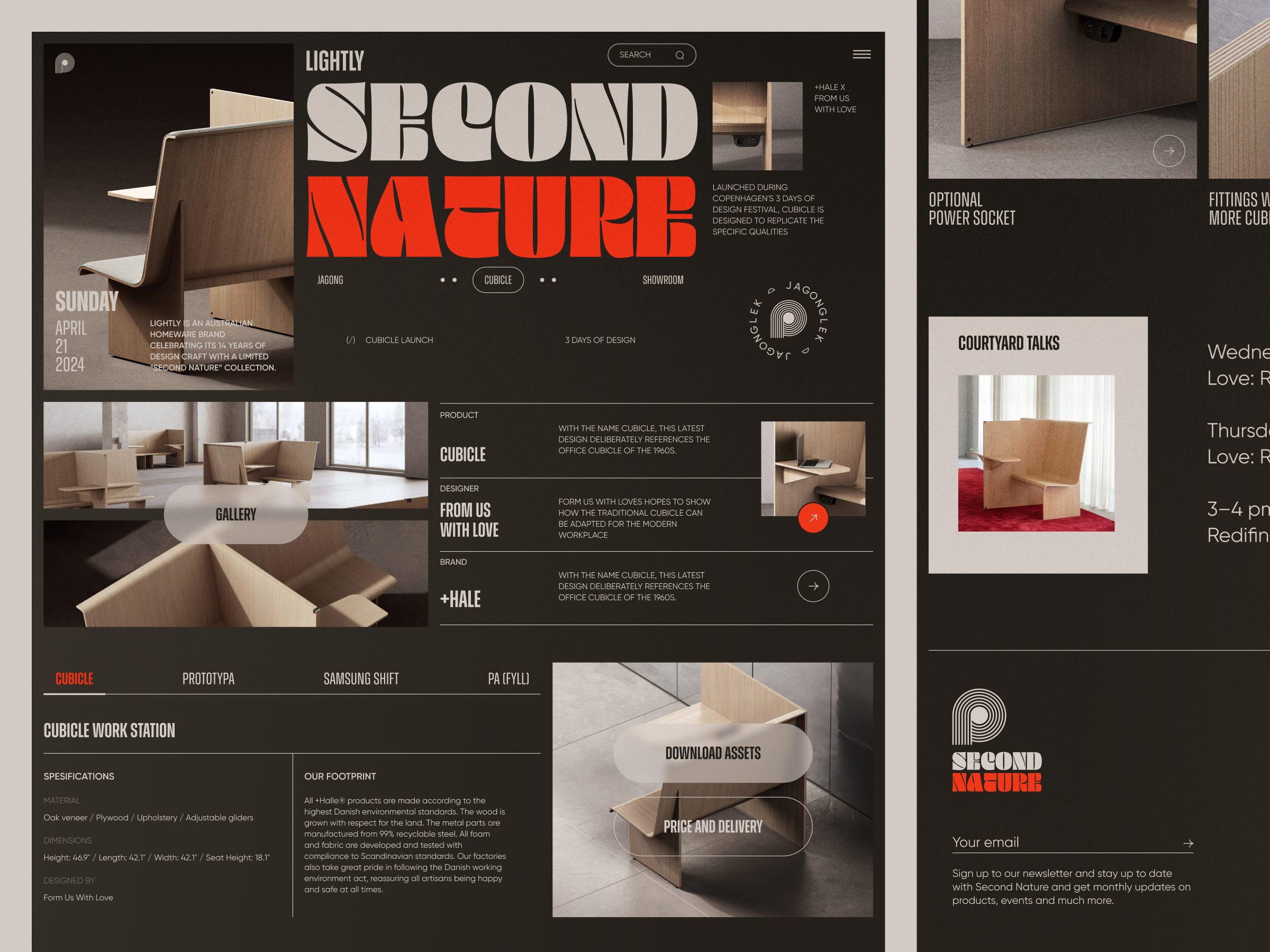 Example of Website Design (3 Pages)