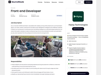 SourceRoute - Company Info