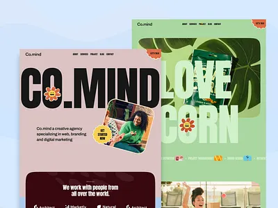 Crafting Creativity: Creative Agency Landing page UI UX design app design digital product digitalproduct graphic design landing page ui uiux ux