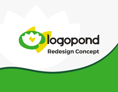 Logopond Redesign Concept branding case study concept logopond redesign web design