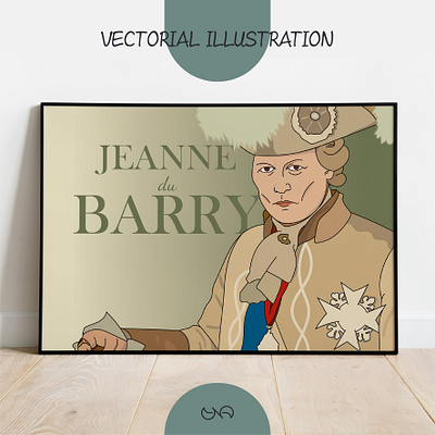 Vectorial illustration - Jeanne du Barry adobe illustrator digital graphic design illustration vectorial