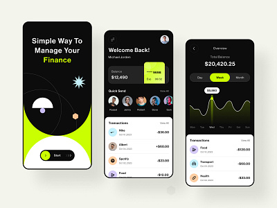 Finance Mobile App app figma mobileapp ui ux