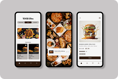 Food App Design app design food food cart ui