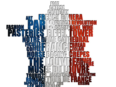 France Typography Map france france map french flag colors graphic design typography design typography map