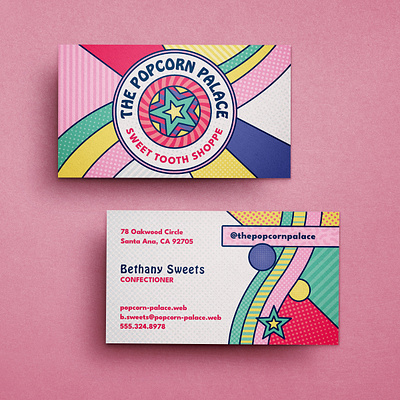 Pop Art Business Card / Brand Identity branding business card graphic design half tone identity pop art