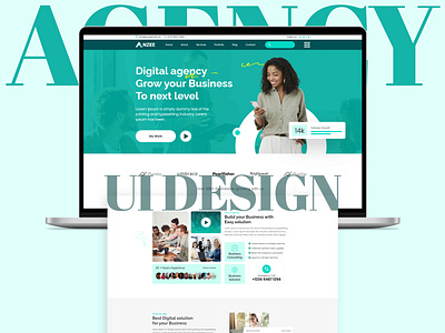 Landing page for Agency agency ageny panding page landingpage ui ui design uiux user interface web web design website wordpress