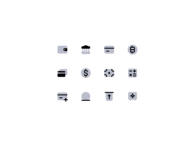 Universal Icon Set | Duotone 123done bank bank card card clean coin design duotone figma finance icon set iconjar iconography icons minimalism money safe svg universal icon set