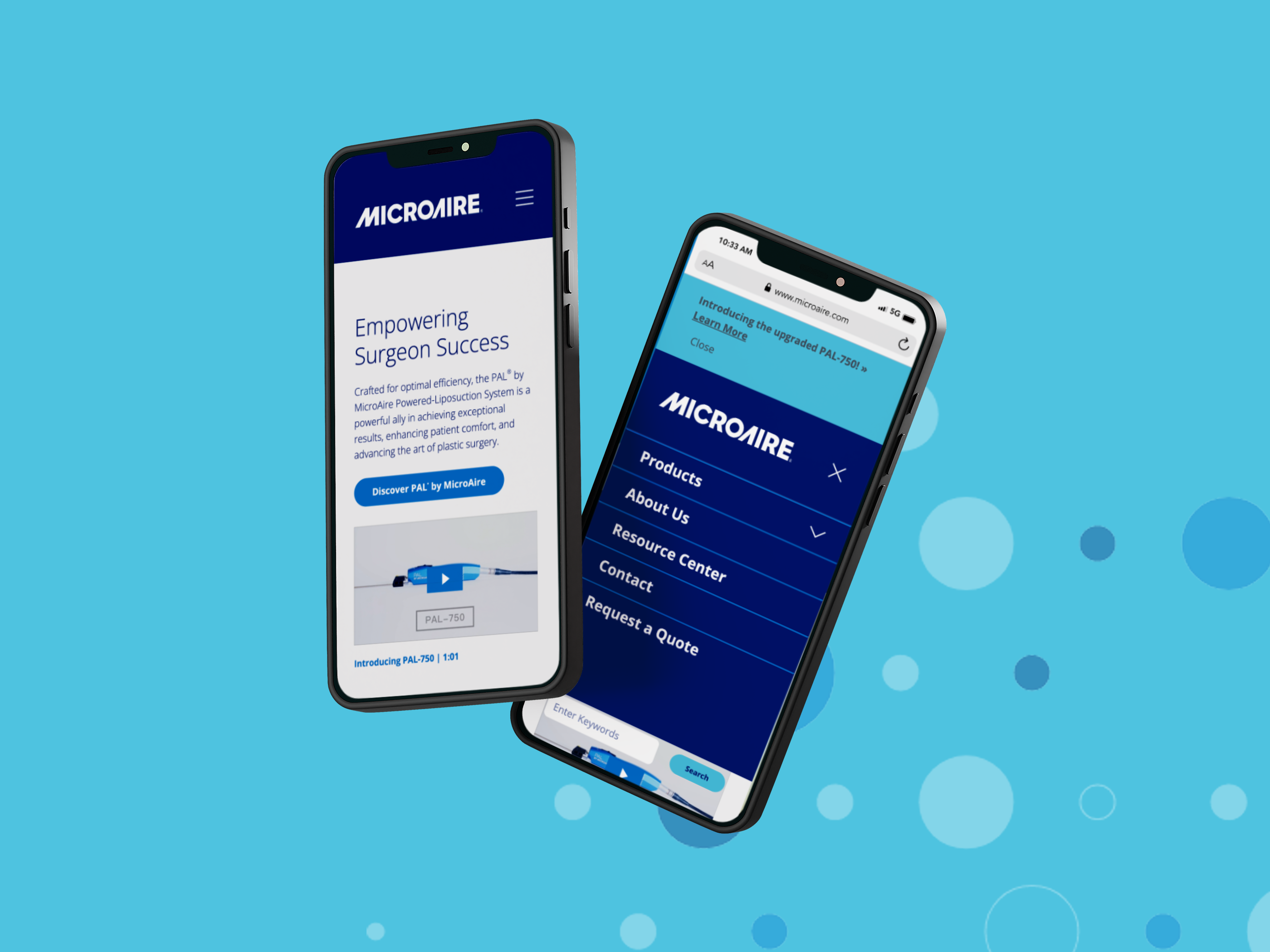 MicroAire site by Rule29 on Dribbble