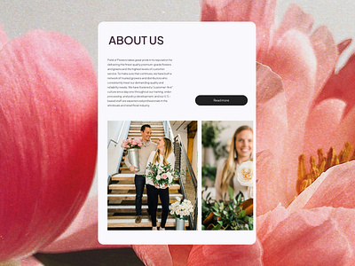 Field of Flowers | UX & UI Design design flowers store trand uxui web design website