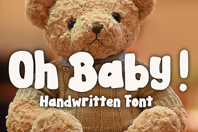 Oh Baby! Font cartoon comic design display font font font design graphic graphic design hand drawn font hand drawn type hand lettering handwritten headline lettering logotype text type design typeface typeface design typography