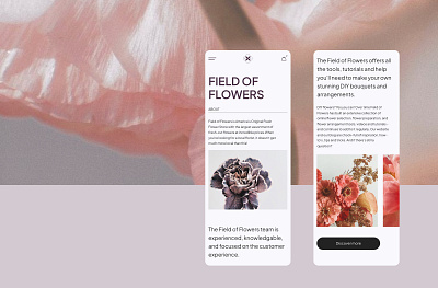 Field of Flowers | UX & UI Design design flowers modile store uxui web design