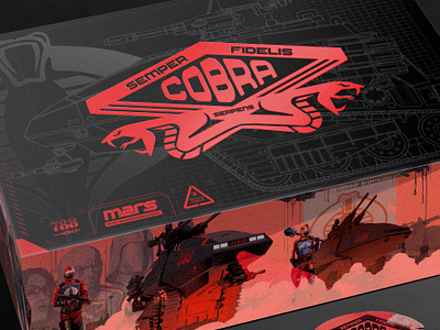 G.I. Joe Classified Series Cobra H.I.S.S. Boc Packaging (Mock) badge branding cobra design gi joe graphic design hasbro haslab icon illustration logo packaging serpect snake technical type vector