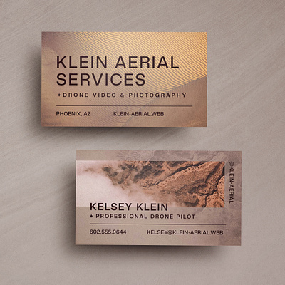 Drone Photography Business Card / Brand Identity aerial photographu branding business card desert drone photographer drone pilot graphic design identity