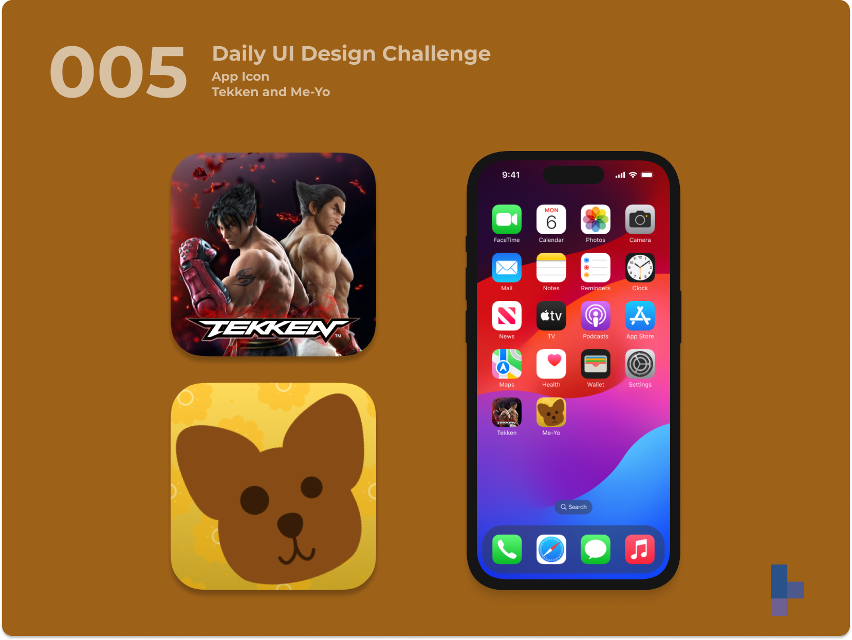 Daily UI 005 - App Icon app icon daily ui 005 daily ui 5 dailyui dog tekken ui video games visual design