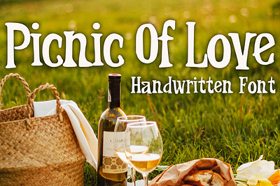 Picnic of Love Font cartoon comic design display font font font design graphic graphic design hand drawn font hand drawn type hand lettering handwritten headline lettering logotype text type design typeface typeface design typography