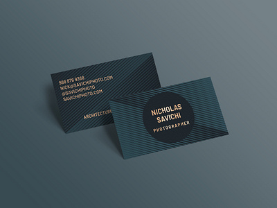 Sleek Foil Business Card / Brand Identity branding business card foil graphic design identity sleek