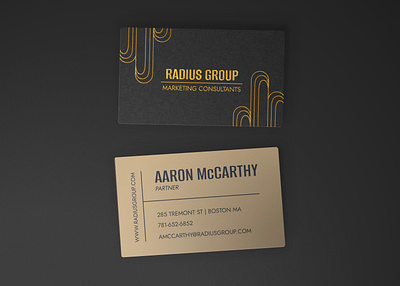 Gold Arch Business Card / Brand Identity arches branding business card foil gold graphic design identity