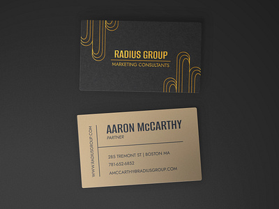 Gold Arch Business Card / Brand Identity arches branding business card foil gold graphic design identity
