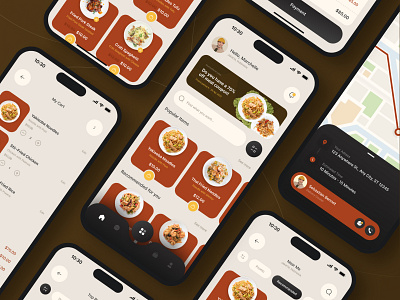 Restaurant Mobile Application andriod design figma food app food mobile app ios landing page restaurant app ui uiux ux