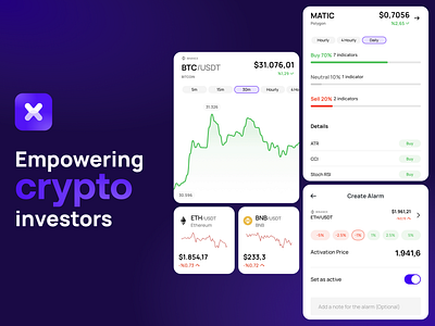 Crypto Trading & Portfolio Management App branding crypto mobileapp mobileappdesign portfolio productdesign trading uidesign uxdesign