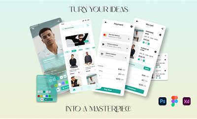 online shopping store app design figma graphic design mobile app ui ux website