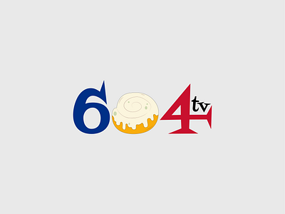 604 Tv Logo Design 2d 3d art branding illustration logo vector