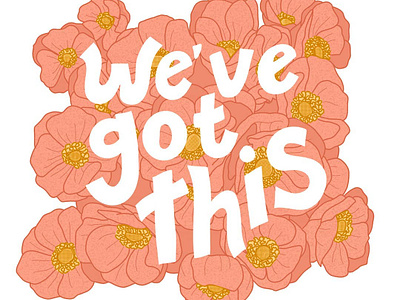 Encouraging Botanical Hand-Lettering be kind unwind bloom where youre planted encouragement hand lettered hand lettering handlettering illustration procreate weve got this