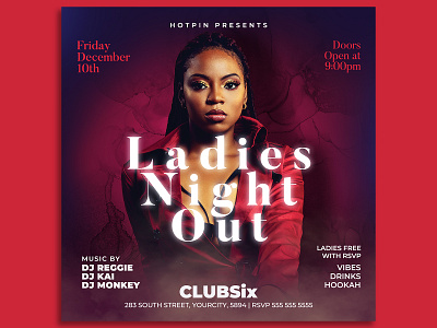 Ladies Night Flyer Template rb