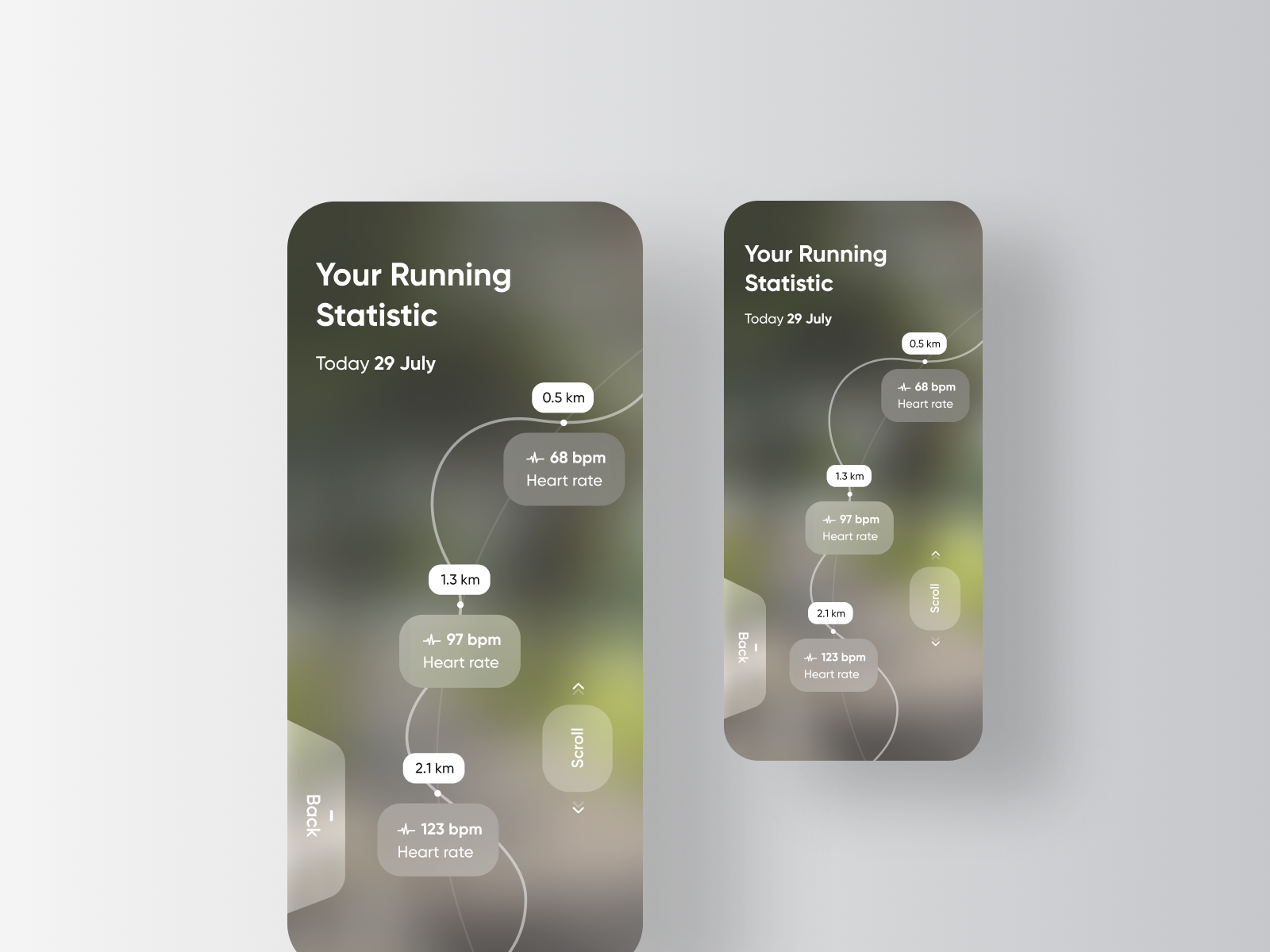 Fitness App Running Tracker by Jack R. for RonDesignLab ⭐️ on Dribbble