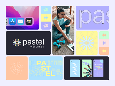 Pastel Wellness – Visual Identity branding identity design logo visual identity