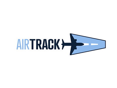 Airtrack - Day 12 airline branding dailylogo dailylogochallenge day12 graphic design logo plane vector