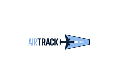 Airtrack - Day 12 airline branding dailylogo dailylogochallenge day12 graphic design logo plane vector