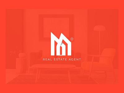 MANOM Real Estate Agent Logo brand brand identity branding building construction estate home logo logo logo design manom real real estate real estate logo
