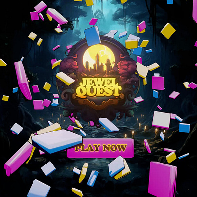 Jewel Quest // 3D Mobile Puzzle Game Creative 3d animation blender hyper casual mobile game motion graphics puzzle toon ui video creative
