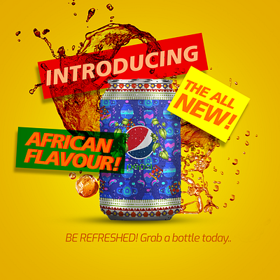 Afro Pepsi branding design graphic design typography