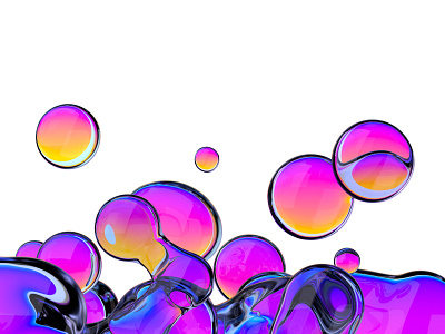 Liquid 3d abstract art background blender blender3d branding bubble colorful cover design gradient illustration liquid render shape visual