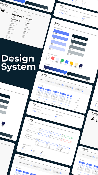 My first Design System design design system ui uiux ux uxui web