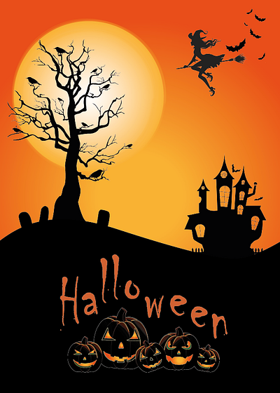 Halloween theme adobeill affiche conception des design flyer graphic design ill illustration illustrator