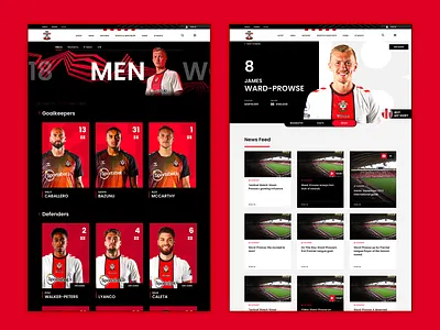 Southampton FC Creative design football sport ui ui design