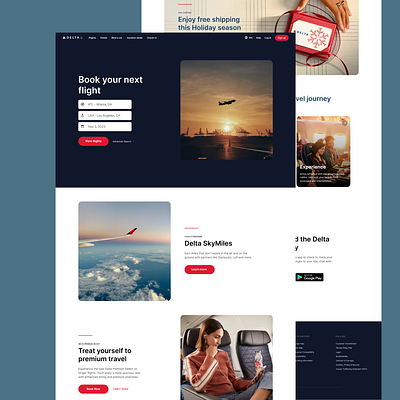 Delta Website Redesign Concept branding design ui webdesign