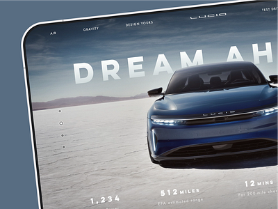 Lucid Motors- Luxury Electric Cars cars electric graphic design ui ux website